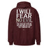 Fear No Evil Hoodie Christian Bible Verse Hoodie